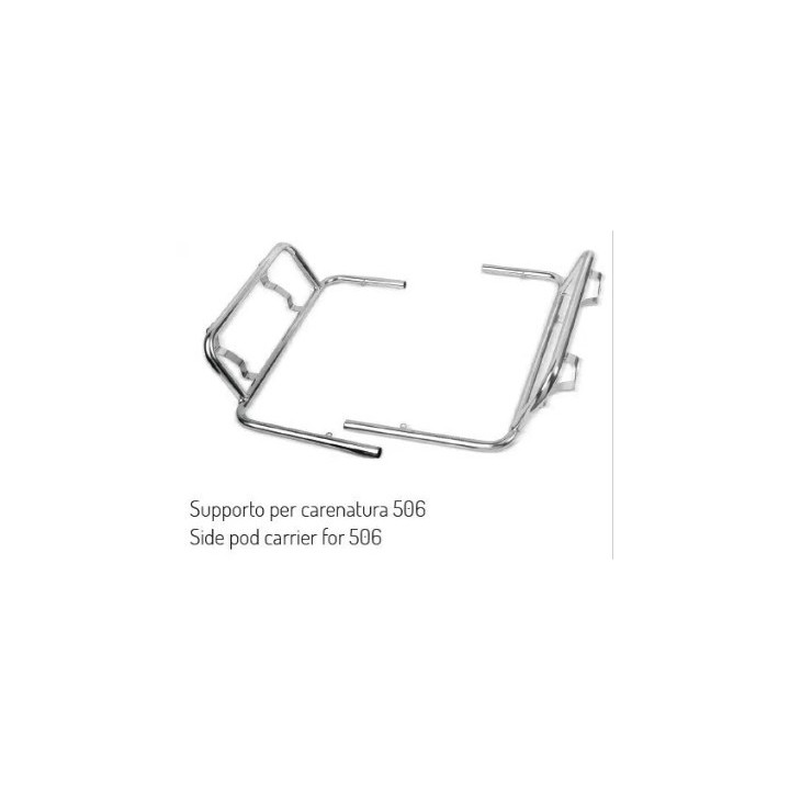 506 / DUO EVO LEFT BODYWORK SUPPORT CHROMED
